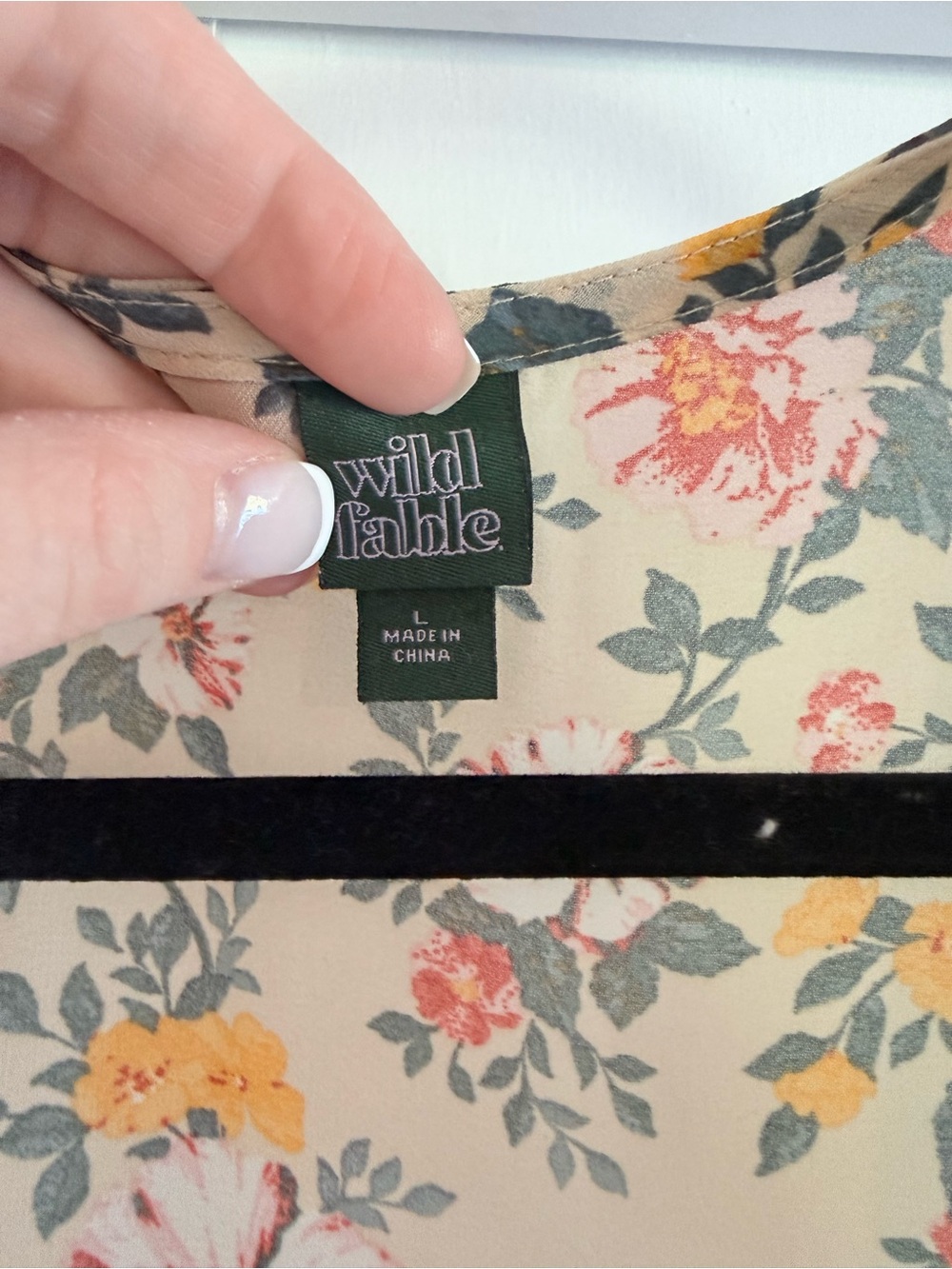 wild fable Cream Floral Maxi Duster with Pink & Yellow Blooms - Picture 2 of 3